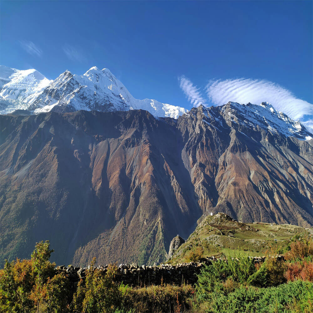 Manaslu Circuit Trek map
